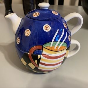 cardinal, Inc. Jazz Cafe Single Serve Teacup/Pot